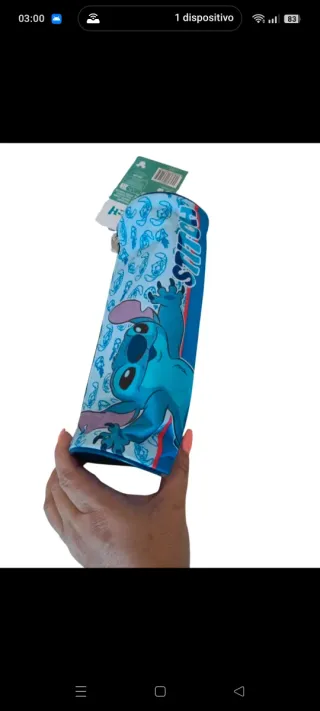 Astuccio Stitch Cilindrico 23 cm