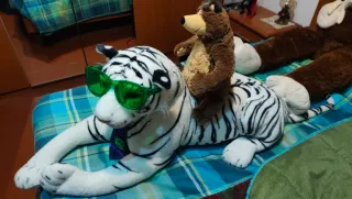 Peluche Tigre Bianco e Orso Marrone