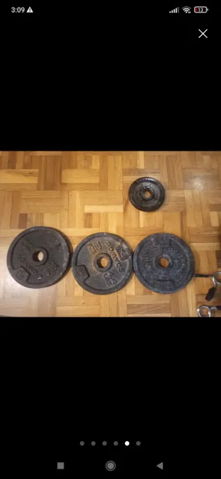 3 discos de pesa 2kg