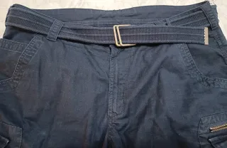 Bermudas Hombre Talla L Azul
