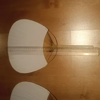 2 Pai Pai Abanicos Blancos