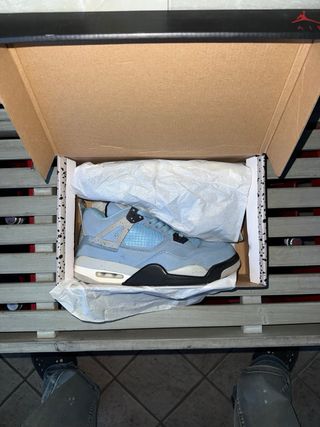 Scarpe Jordan 4 Blu e Bianche