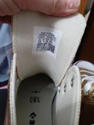 Converse All Star Oro Tg 38