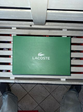 Scarpe Lacoste blu e bianche