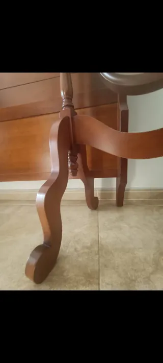 Espejo de pie madera maciza oscilante .