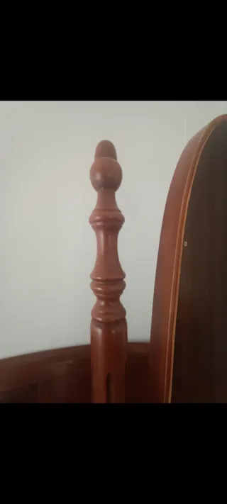 Espejo de pie madera maciza oscilante .