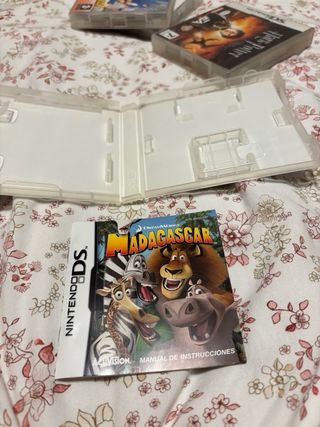 Lote 5 CAJAS Juegos Nintendo DS y MANUALES