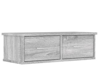 Mueble de pared de madera contrachapada gris