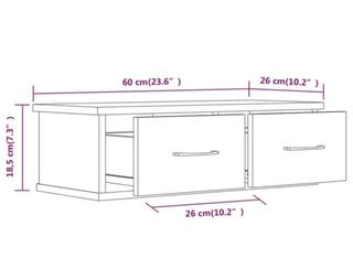 Mueble de pared de madera contrachapada gris