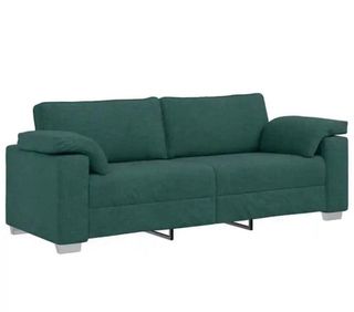 Sofá beige/granate/verde/toupe de tela