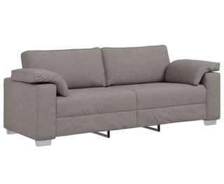 Sofá beige/granate/verde/toupe de tela