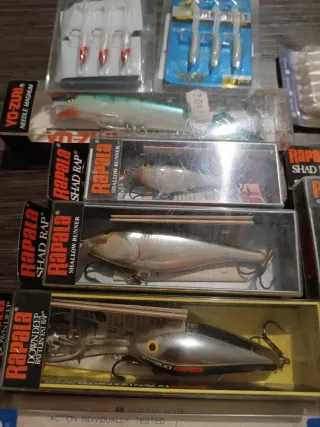 Lote señuelos pesca Rapala y Raglou