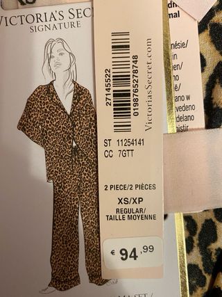 Victoria's Secret Pijama Largo Satén XS