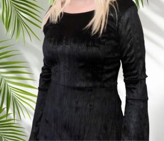 Vestido negro de terciopelo