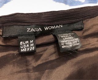 Falda Zara de seda