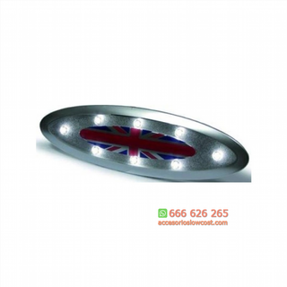 LUZ INTERIOR  LED MINI 06-11. COLOR PLATA.