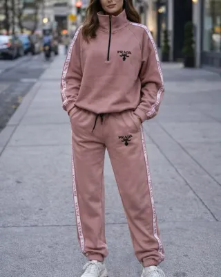 Chándal Prada Beige Mujer