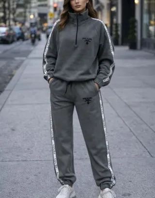 Chándal Prada Beige Mujer