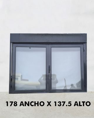 Ventana aluminio abatible 178x137.5