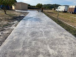 Pavimento impreso hormigón económico