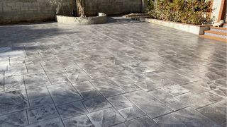 Pavimento impreso hormigón económico