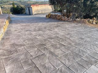 Pavimento impreso hormigón económico