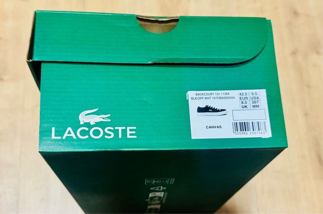 Zapatillas Lacoste Negras Talla 42.5