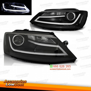 FAROS LUZ DIURNA VW VW JETTA 11-18 FONDO NEGRO