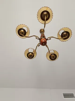 Lámpara colgante de 5 brazos