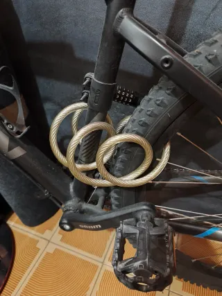 Candado Bicicleta BTWIN 120 En Espiral Con Código.