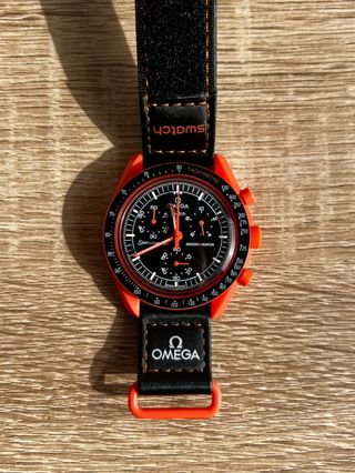 Omega x Swatch Mission to Earth Lava