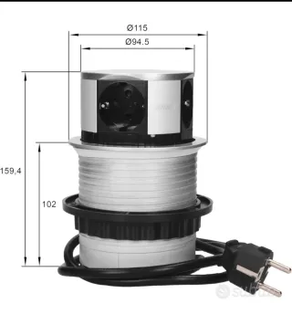 Multipresa a scomparsa da tavolo
