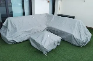 Sofá de jardín modular gris