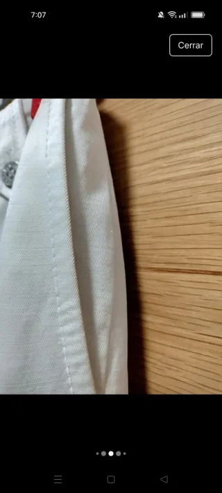 Pantalones Purificación García Blanco roto