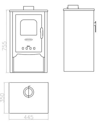 Stufa a legna Amina nuova SANT2028