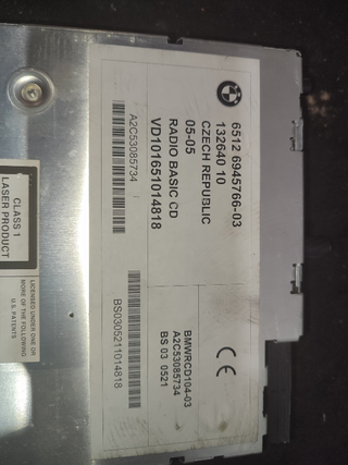 SISTEMA AUDIO / RADIO CD BMW X1 (E84) xDrive