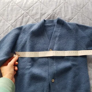 Cardigan lana blu bambino
