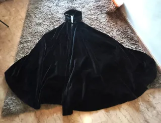 Capa Fallera/Clavariesa Terciopelo Negra