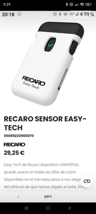 Recaro Sensor Easy-Tech