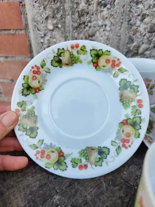 Set 3 Tazze da thè vintage in porcellana