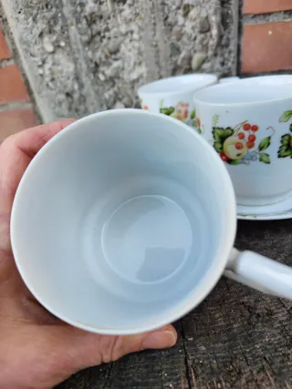 Set 3 Tazze da thè vintage in porcellana