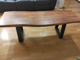 Mesa de centro madera y metal