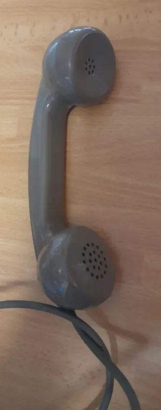 Telefono SIP a disco grigio vintage