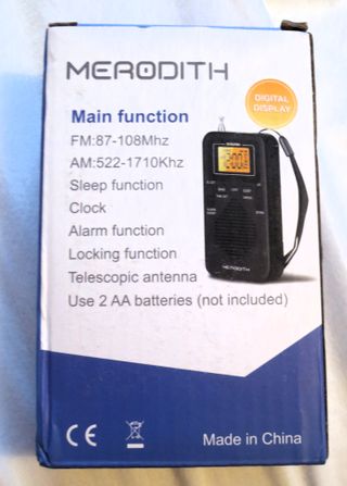 RADIO TRANSISTOR DE BOLSILLO MERODITH