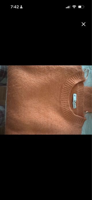 Jersey rayas rojo y blanco talla M