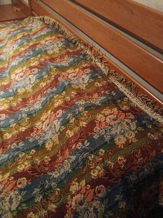 Copriletto matrimoniale vintage floreale