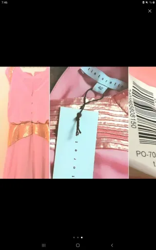 Vestido fiesta Tintoretto rosa