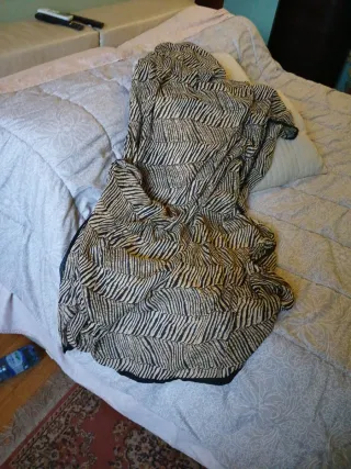 Foulard donna beige e nero