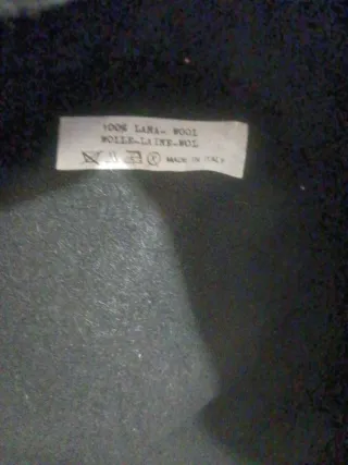 Coppola lana uomo unisex nera