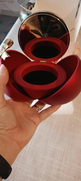 Cofanetto Porta Anello Rosa Rossa San Valentino